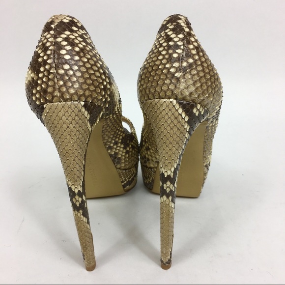 Walter Speiger Snakeskin Platform Pumps - Picture 5 of 7